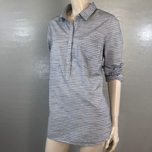 Merona women’s Woven Long Sleeve Henley Blouse